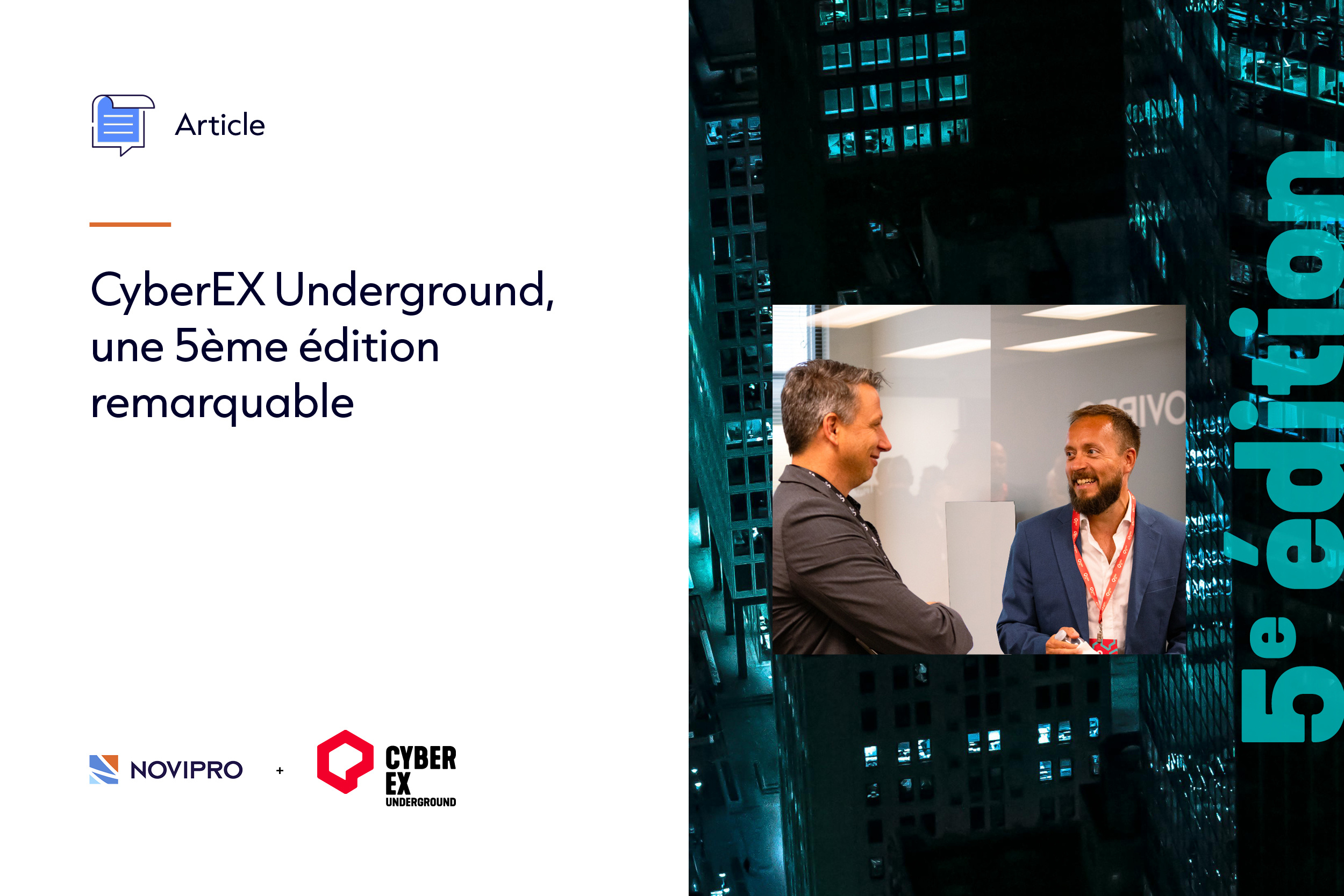 NOVIPRO CyberEX Underground 5e edition blog post évènement