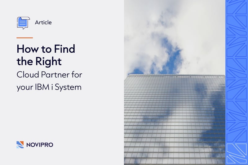 How to Find the Right Cloud Partner for your IBM i System