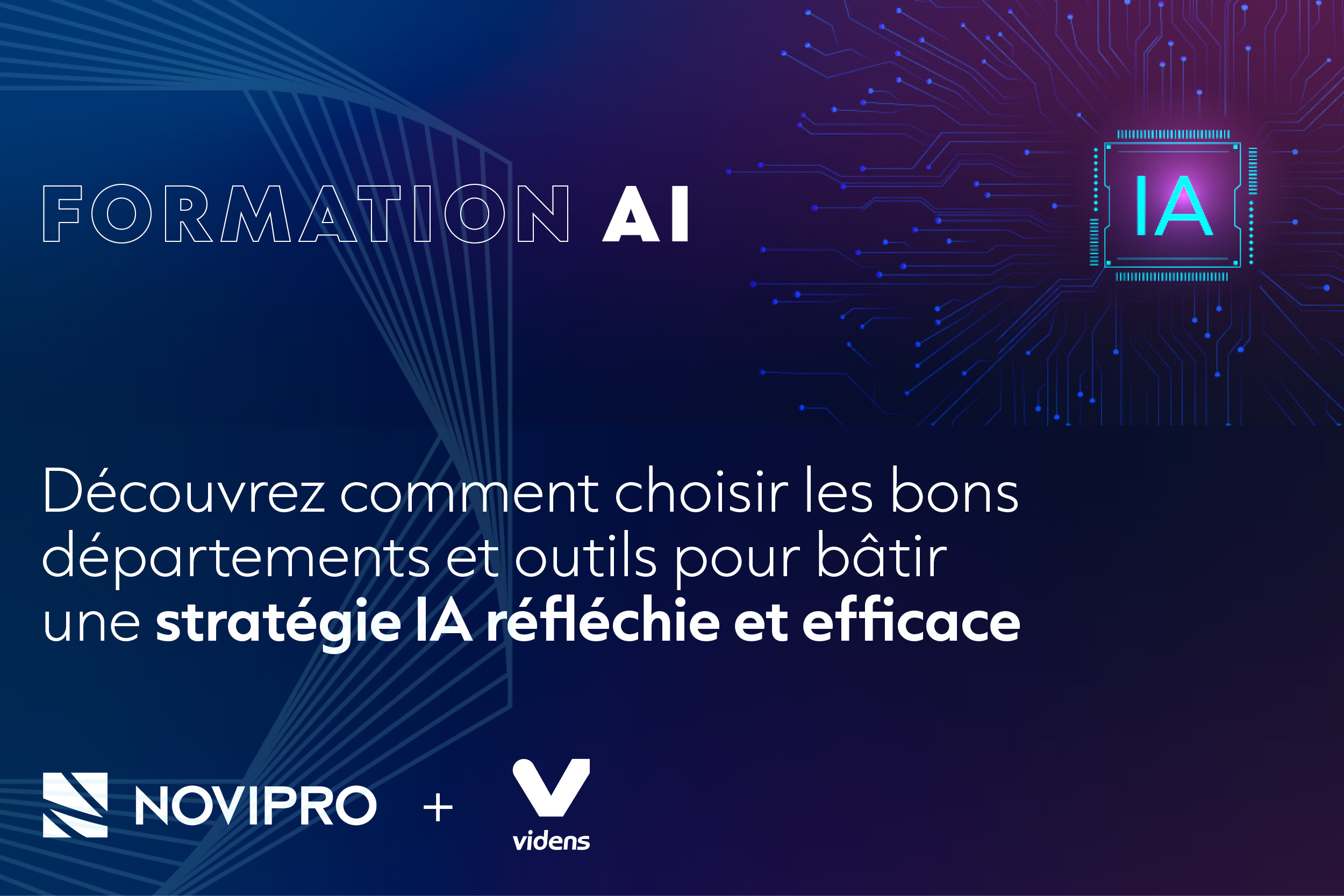 Évènement - Formation intelligence artificielle - Videns Analytics
