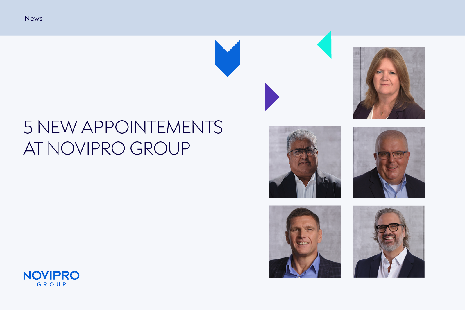 5 New Appointements at NOVIPRO Group