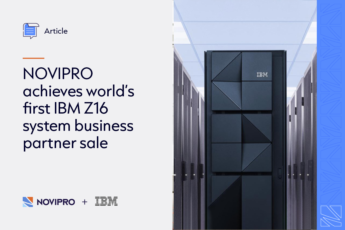NOVIPRO IBM z16 first sale